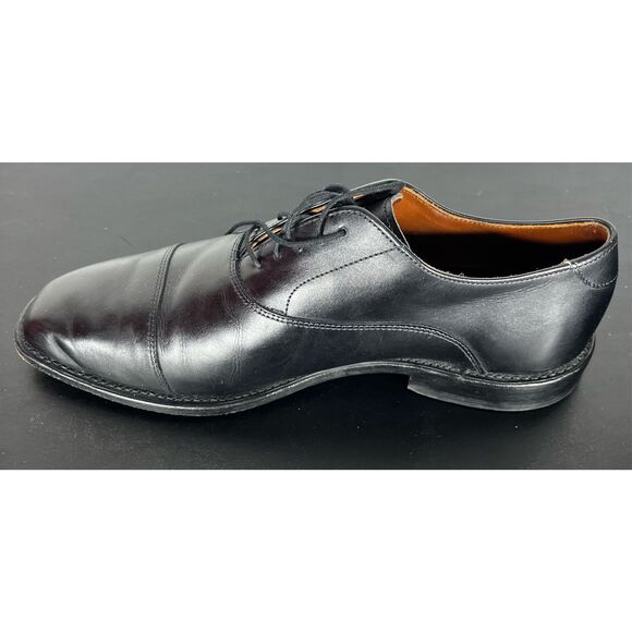 Allen Edmonds Soho Black Soho Cap Toe Lace Up Balmoral Size 8 1/2 - Picture 3 of 16